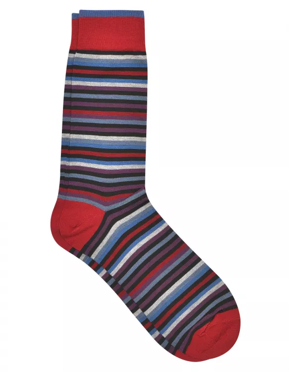 Red/Black Stripe Sock