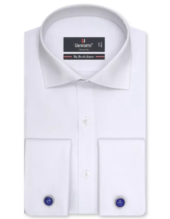 Plain White Classic Fit Shirt