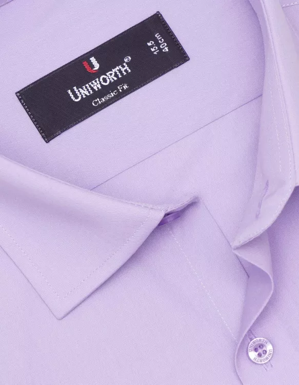 Purple Plain Classic Fit Shirt