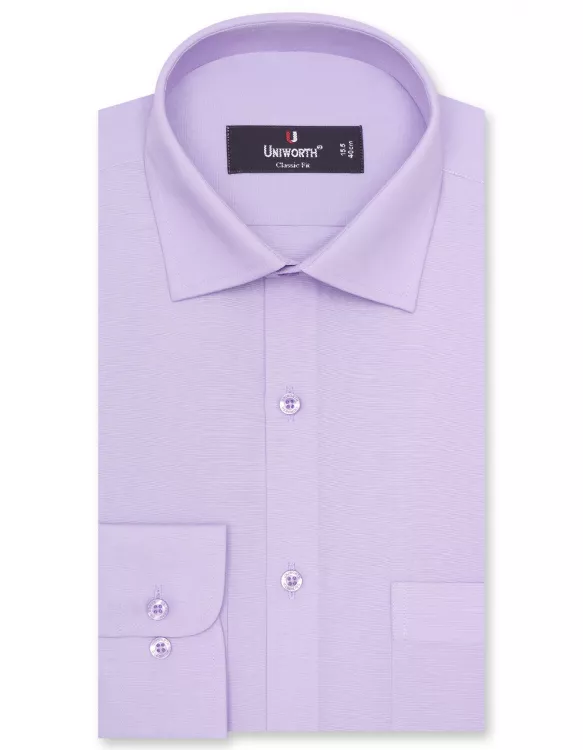 Purple Plain Classic Fit Shirt