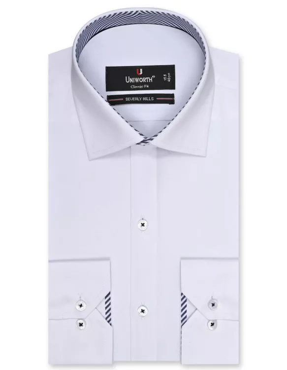 White Plain Classic Fit Shirt