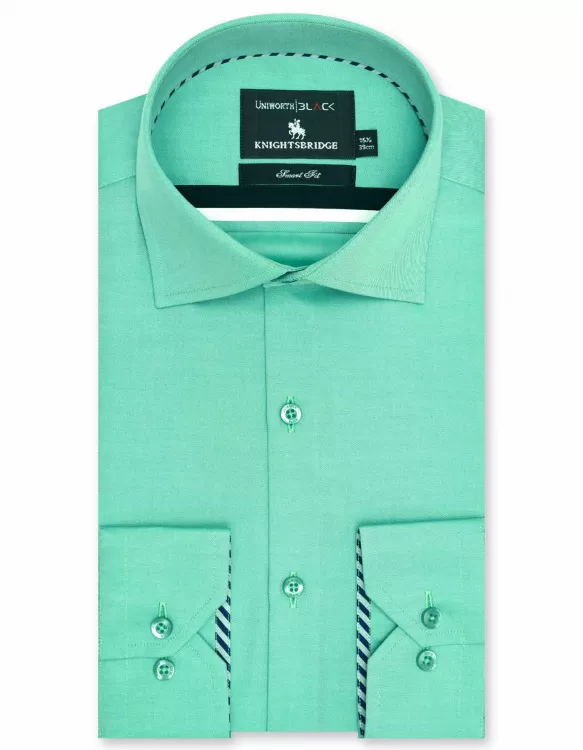 Designer Green Tailored Smart Fit Shirt