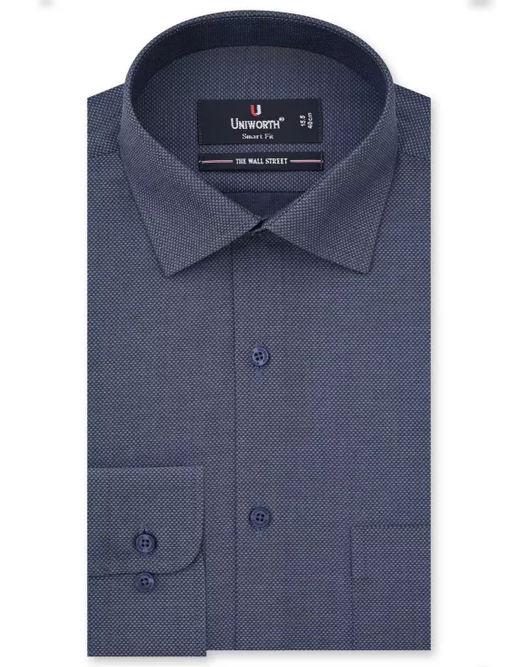 Charcoal Self Tailored Smart Fit Shirt