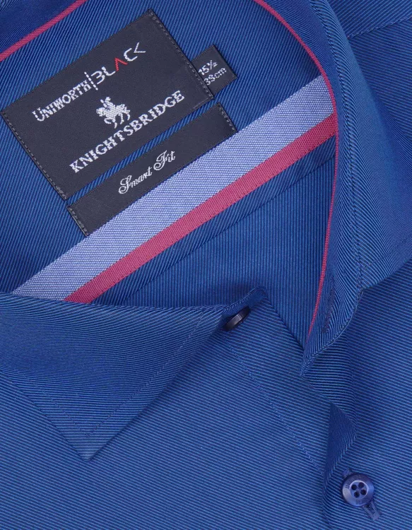 River Blue Plain Tailored Smart Fit Shirt