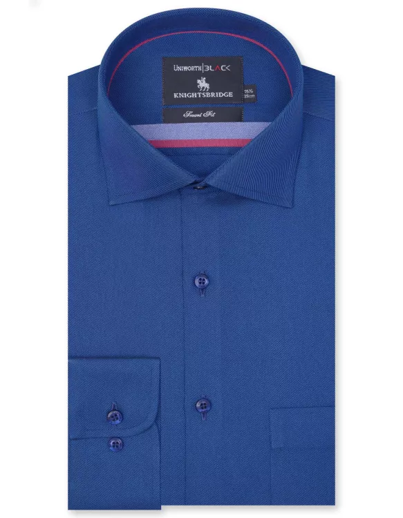 River Blue Plain Tailored Smart Fit Shirt