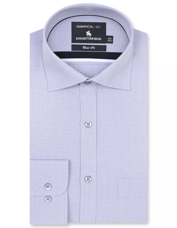 Check Grey Classic Fit Shirt