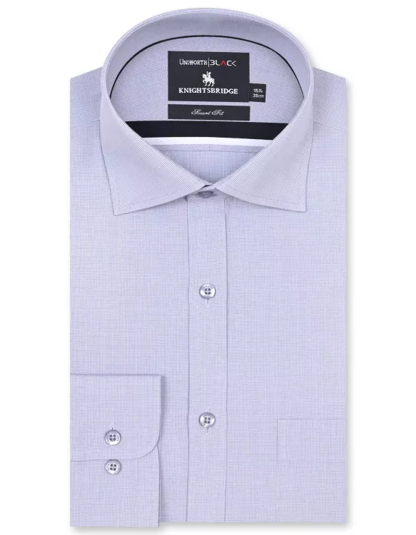 Check Grey Tailored Smart Fit Shirt