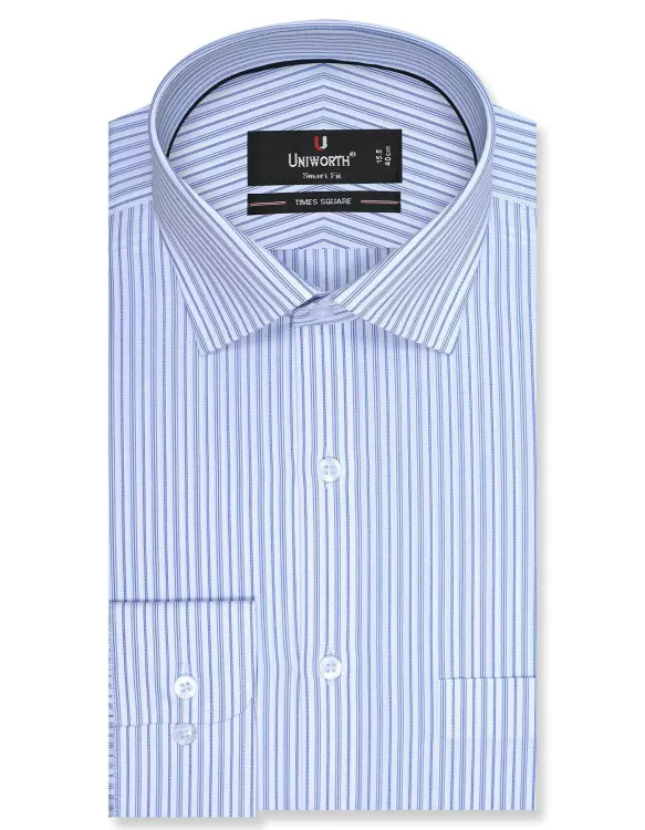 Blue Stripe Tailored Smart Fit Shirt