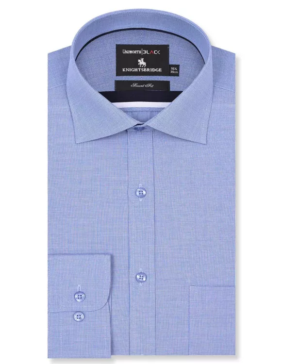 Check Blue Tailored Smart Fit Shirt