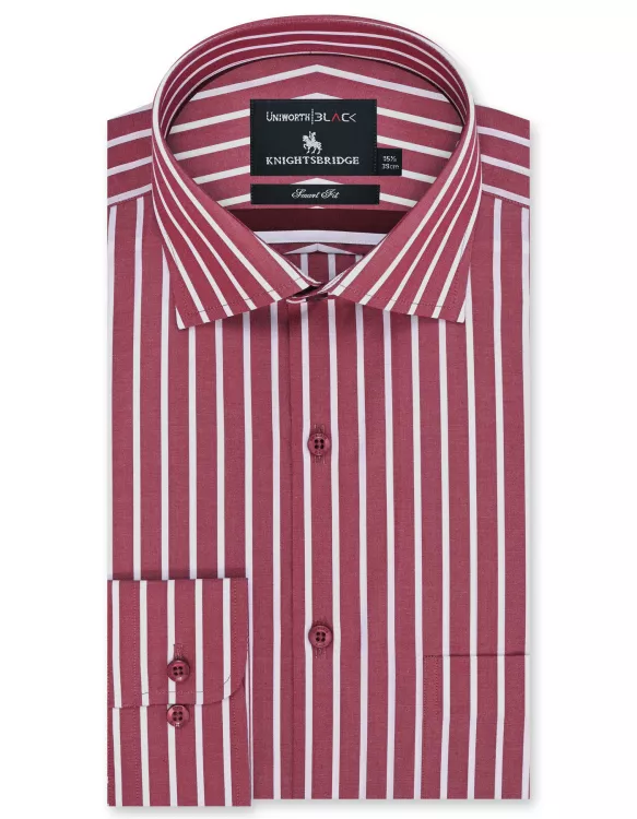 Red Stripe Tailored Smart Fit Shirt