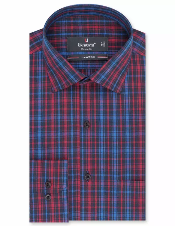 Check Blue/Red Classic Fit Shirt