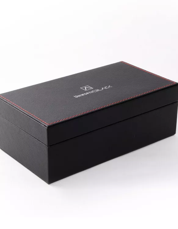 Red/Black Texture Men Accessories Box