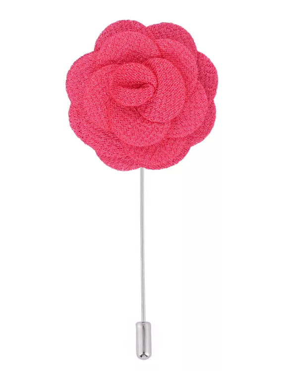 Pink Floral Stick Coat Lapel Pin