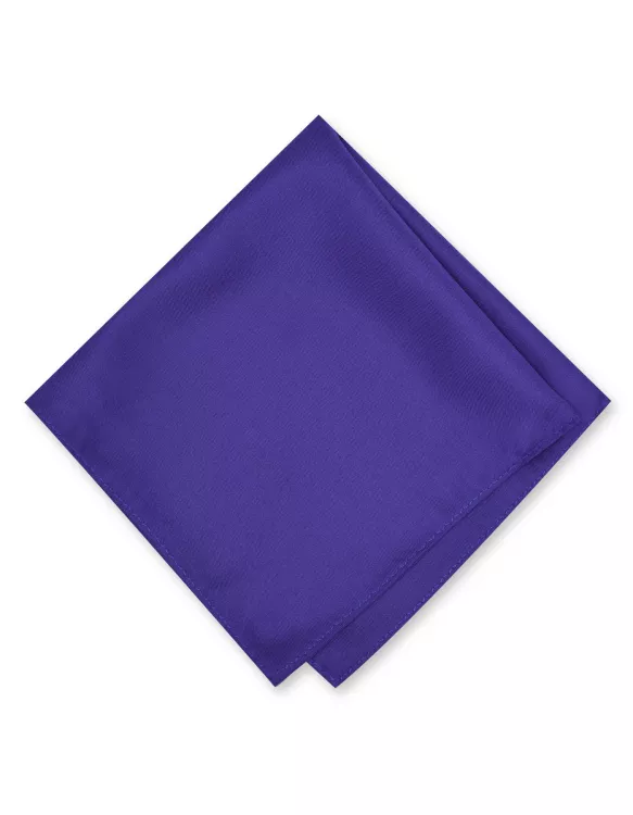 100%Polyester Blue Pocket Square