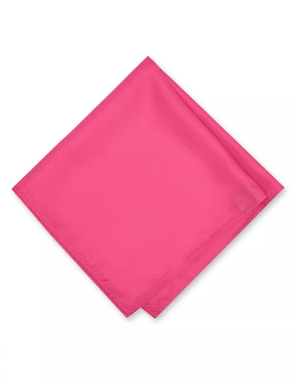 100%Polyester Pink Pocket Square