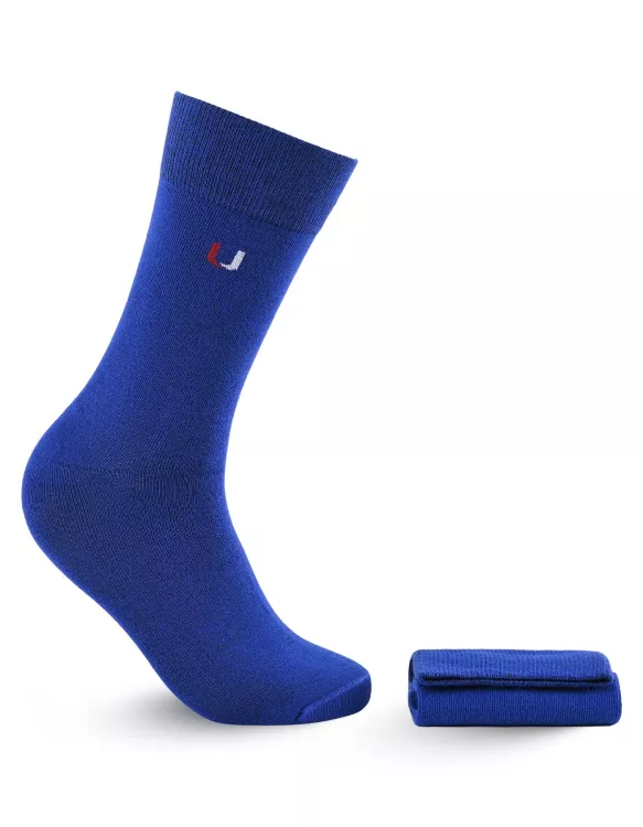 Blue Plain Walkees Socks