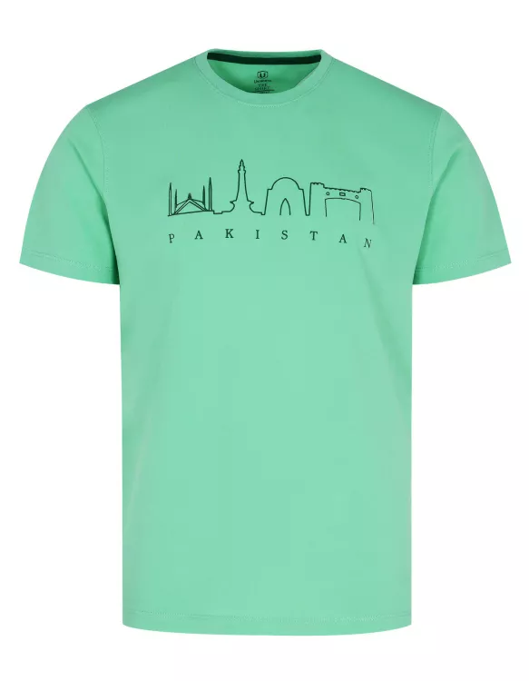 Unity Sea Green Graphic T-Shirt