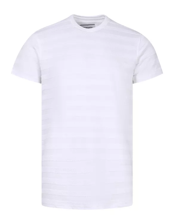 White Stripe Crew Neck T-Shirt