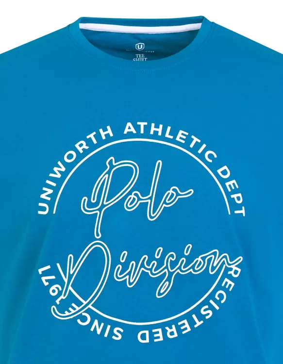 Polo Division Turquoise Crew Neck T-Shirt