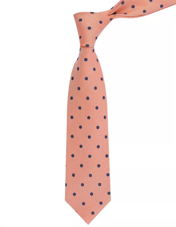 Peach Dotted Tie