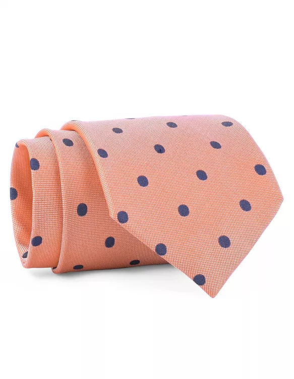 Peach Dotted Tie