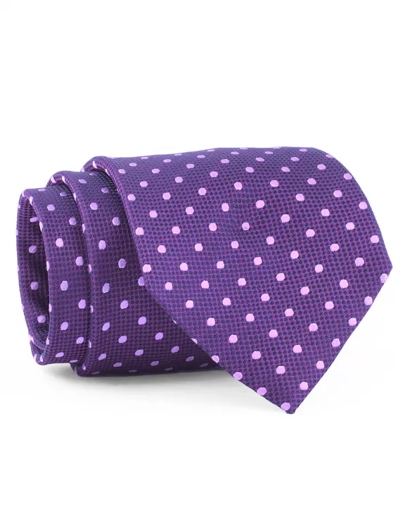 Purple Dotted Tie