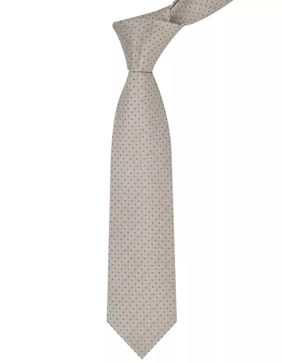 Khaki Dotted Tie