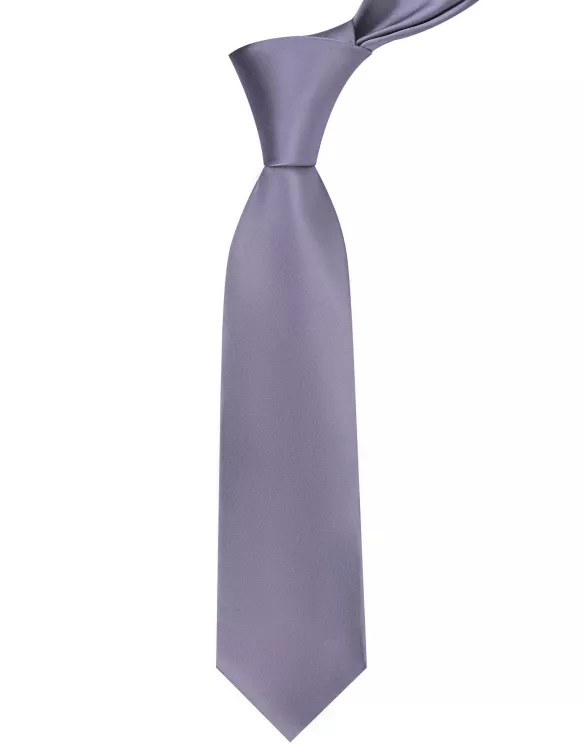 Ash Grey Plain Tie
