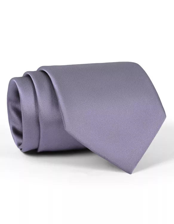 Ash Grey Plain Tie