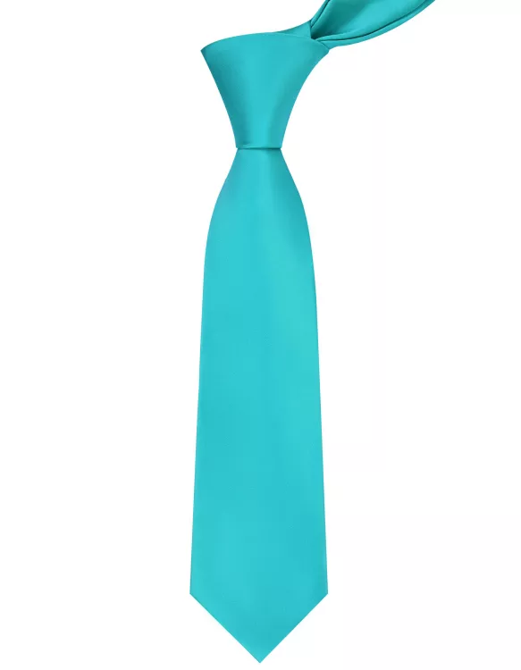 Turquoise Plain Tie