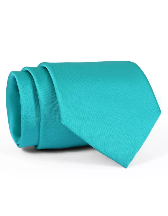 Turquoise Plain Tie