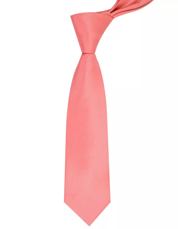 Peach Plain Tie