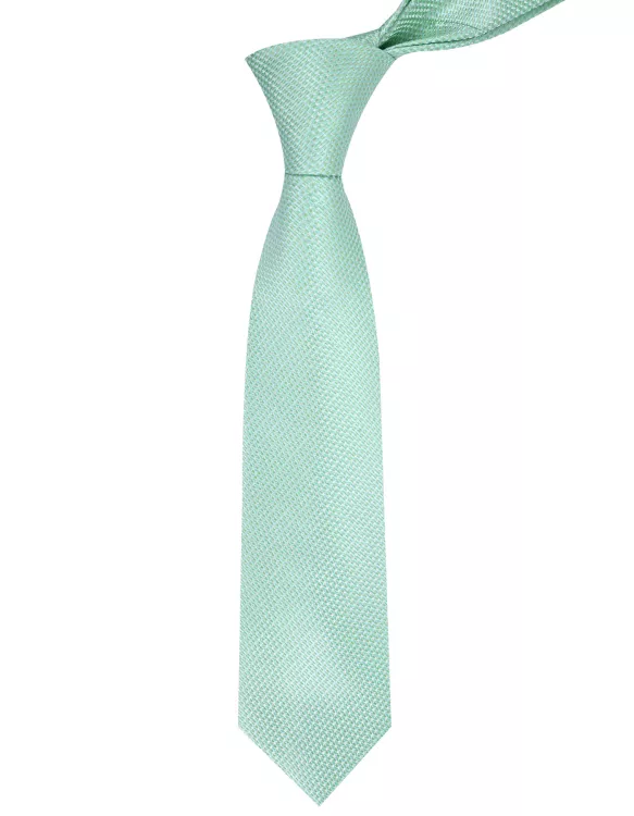 L Green Texture Tie