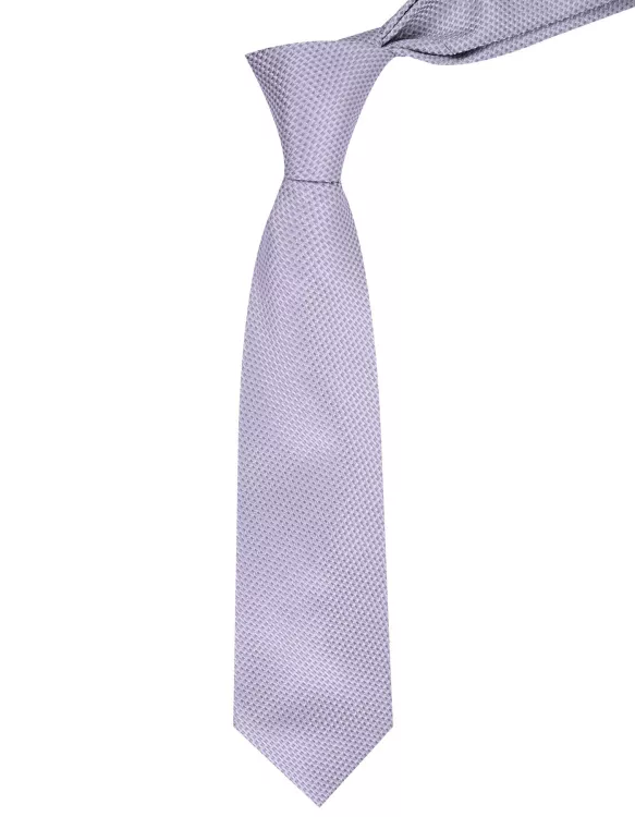 Silver Texture Tie