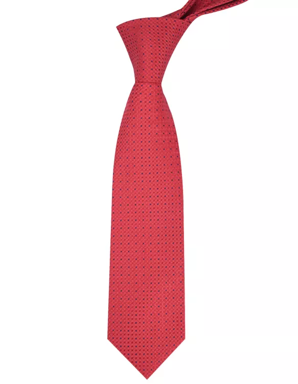 Red/Navy Texture Tie