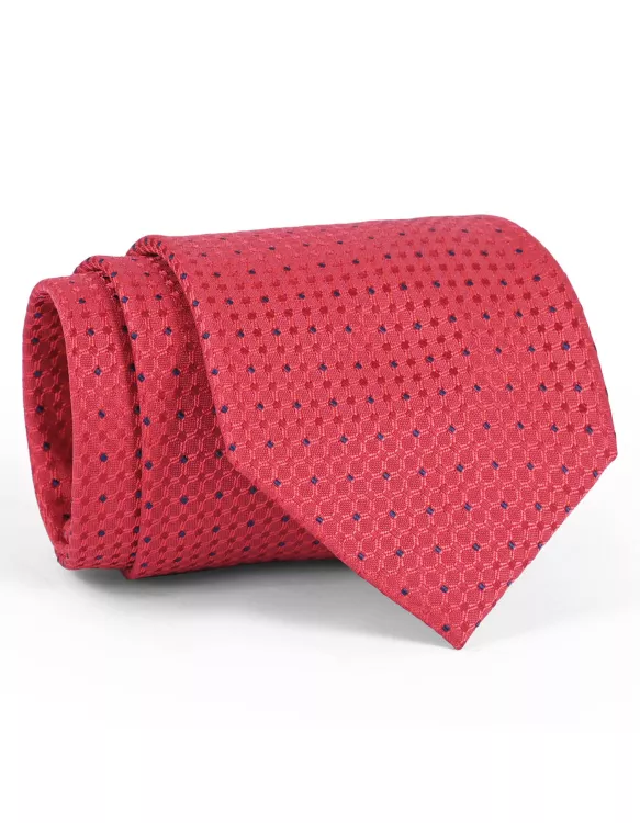 Red/Navy Texture Tie
