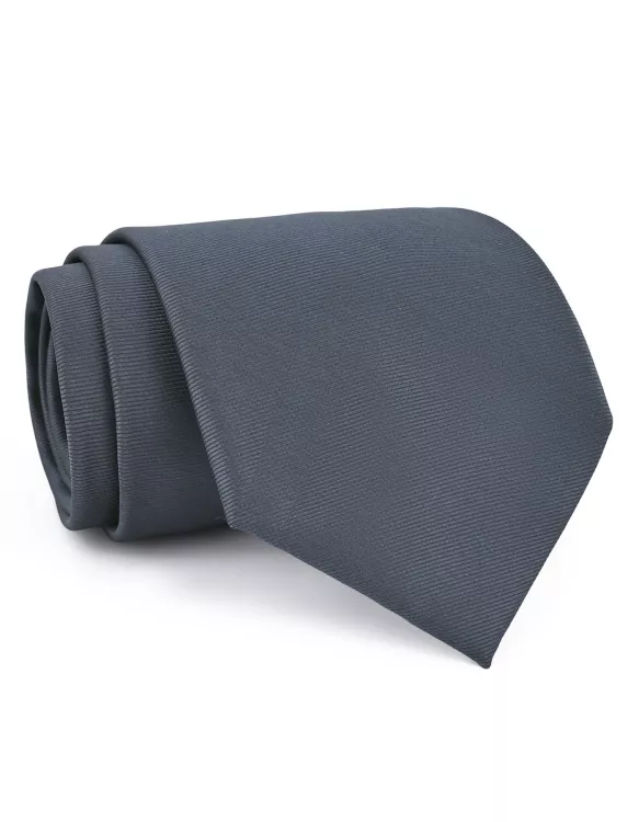 Charcoal Plain Tie