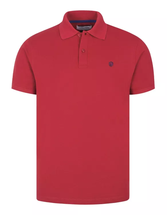 Red Plain Pique Polo Shirt