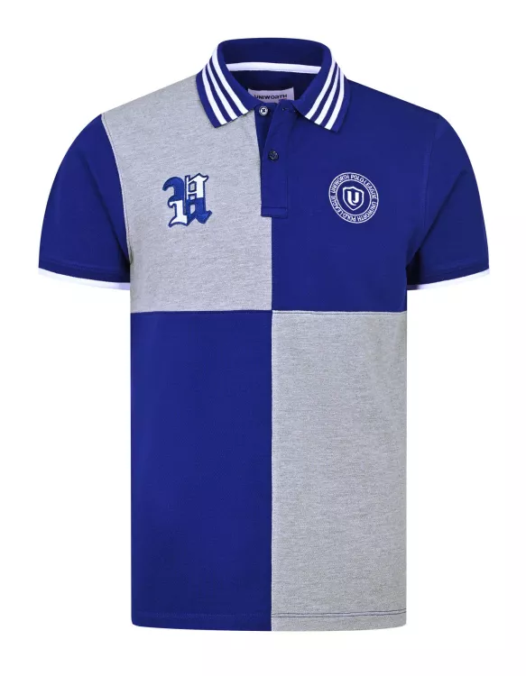 Uniworth Polo League Blue Pique Polo Shirt