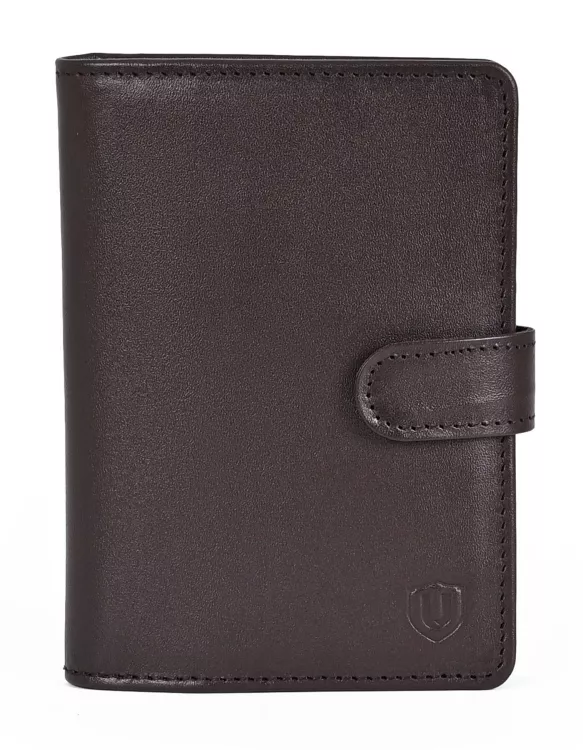 Brown 100% Leather Passport Holder
