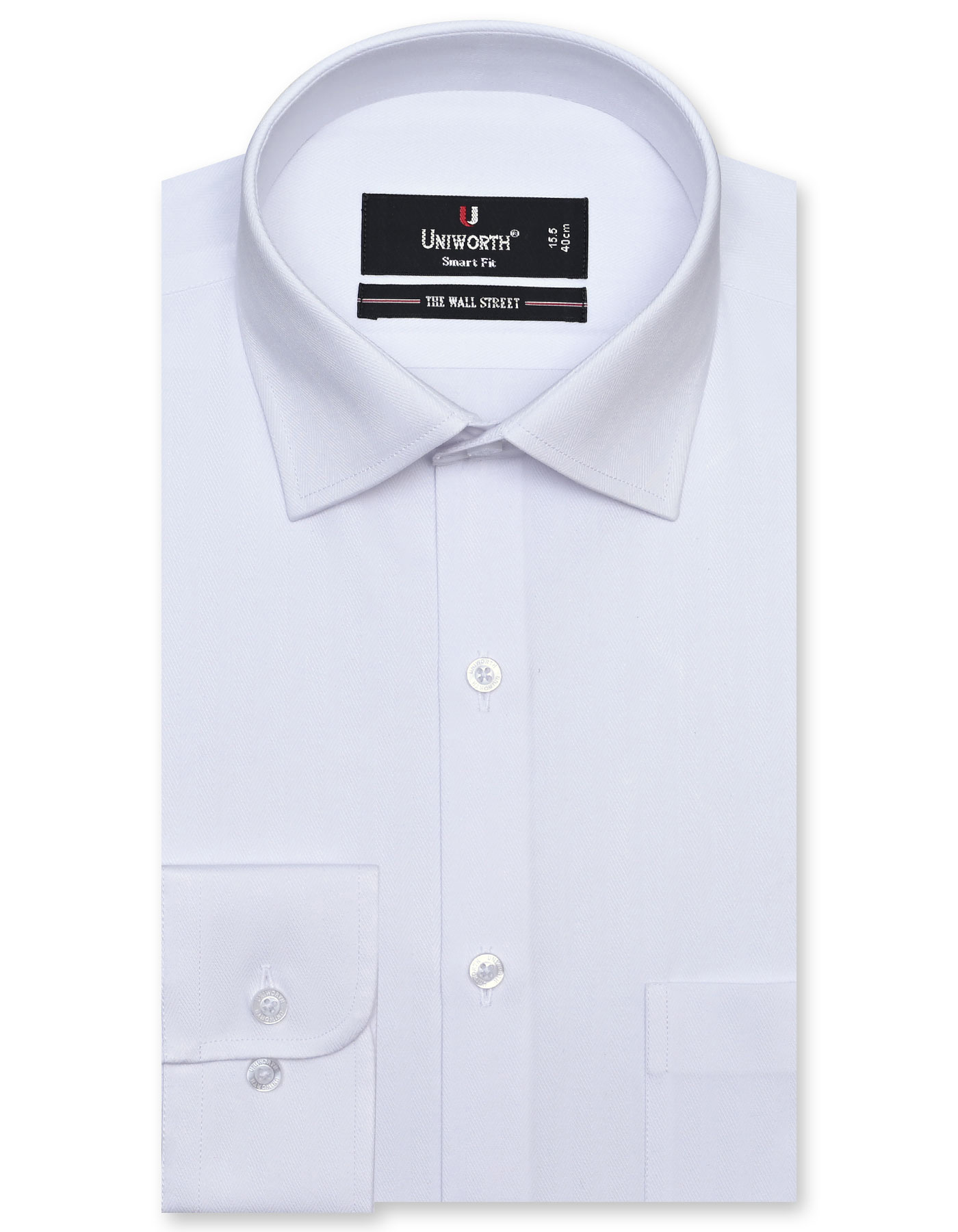 Formal Shirt White 14 FS1077-1SF Uniworth