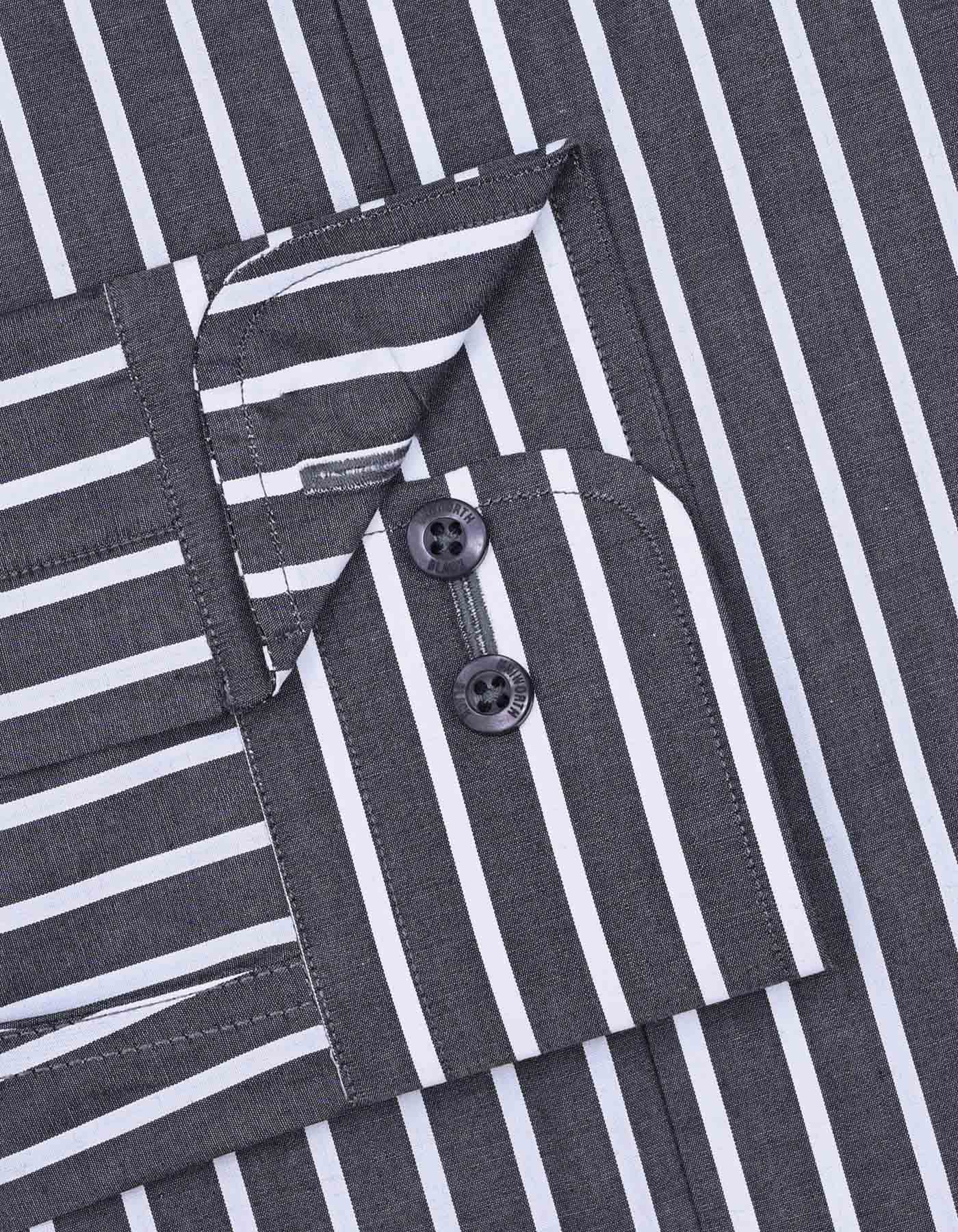 Charcoal Stripe formal Shirt For Men |Uniworth