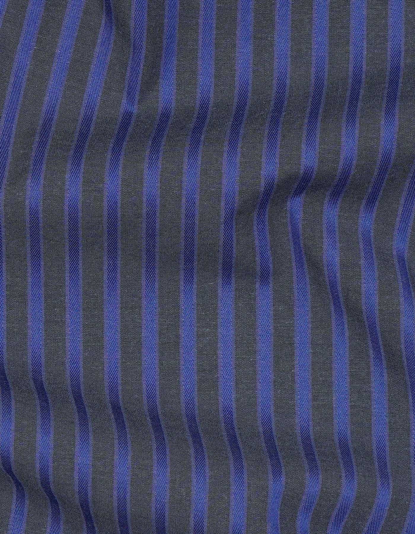 Formal Shirt Black/Royal Blue 14? FS2770-1SF Uniworth