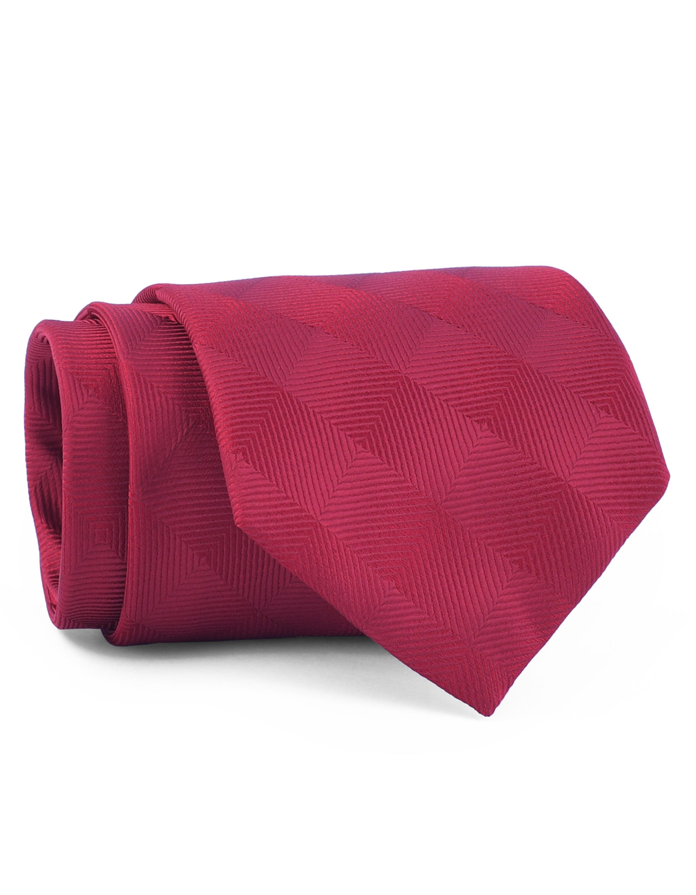 Red Texture Regular Tie