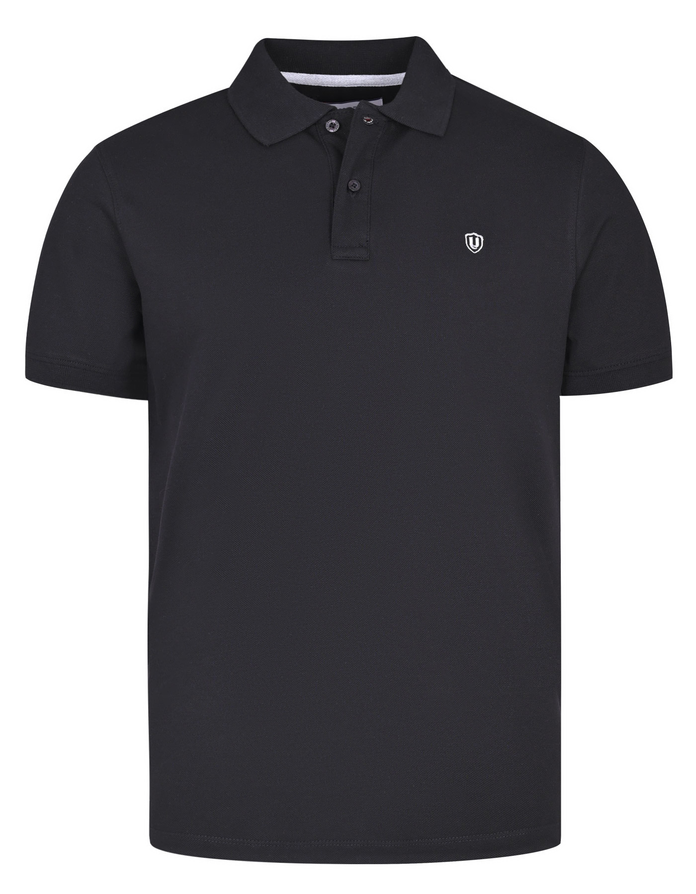 Black Cotton Polo Shirt For Men |Uniworth