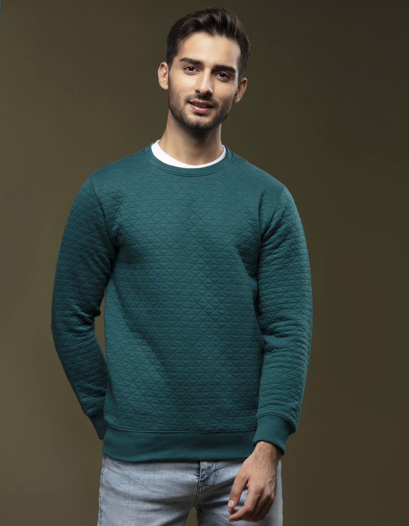 Moss Texture Sweatshirt For Men