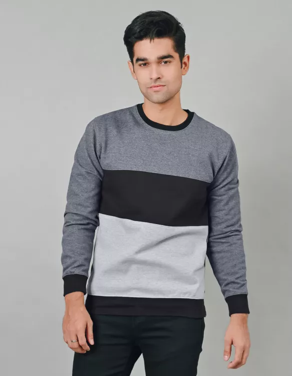 Textured Monochrome Sweatshirt