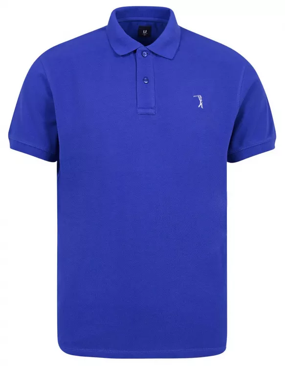 Plain Passionate Blue Half Sleeves Polo T-Shirt