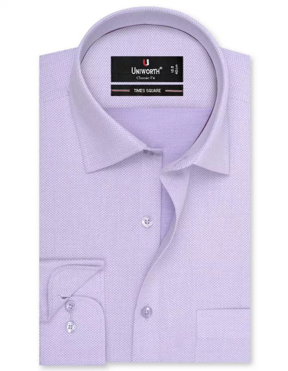 Stripe Lilac Classic Fit Shirt
