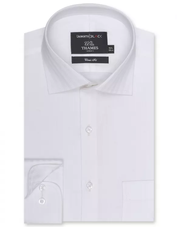 Self White Classic Fit Shirt